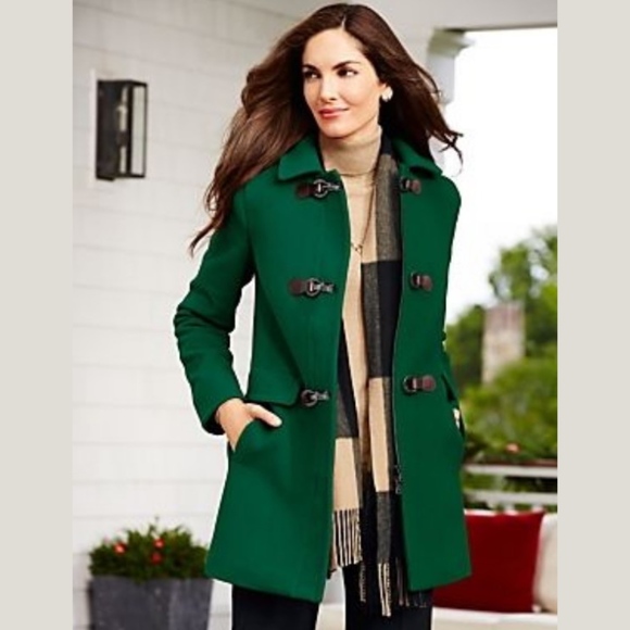 Talbots Jackets & Blazers - TALBOTS Toggle Coat with Thinsulate Hunter Green